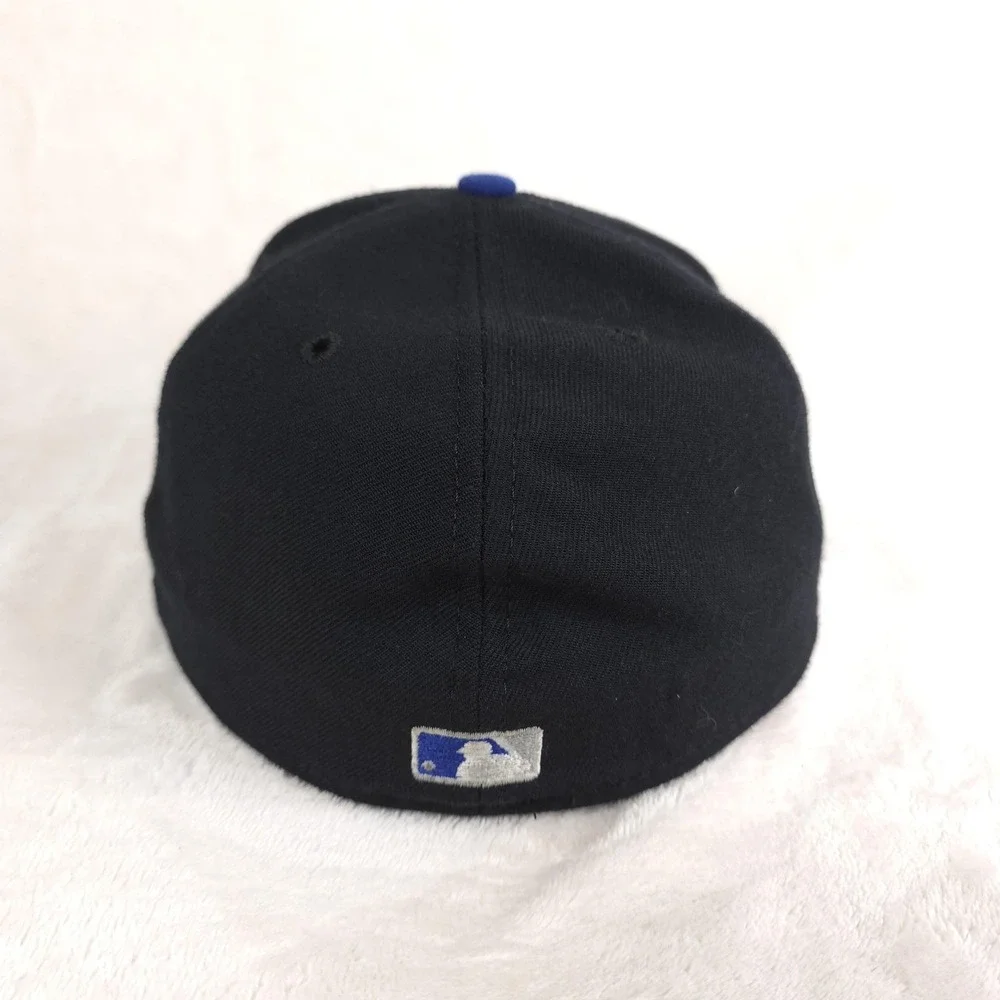 VINTAGE Kansas City Royals Hat Authentic Cap Wool Mens 7 5/8 Black‎ Blue MLB USA